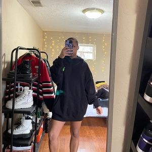 Neon Green Playboy Hoodie Dress